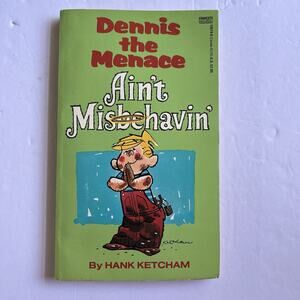 Vintage Dennis the Menace Ain't Misbehavin Hank Ketcham Paperback Book Comics 88
